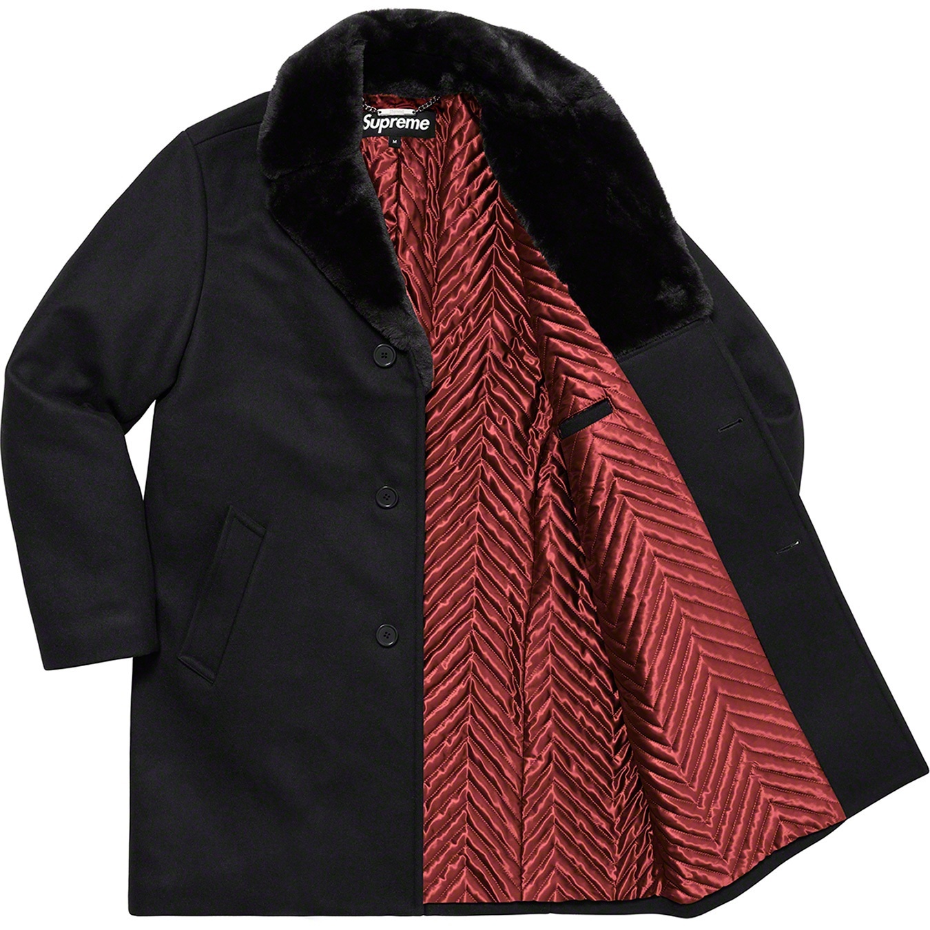 Fur Collar Car Coat view 4